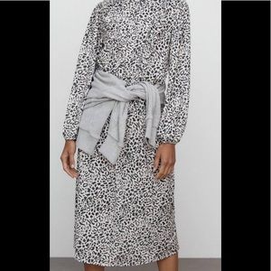 Zara midi dress with ruffles